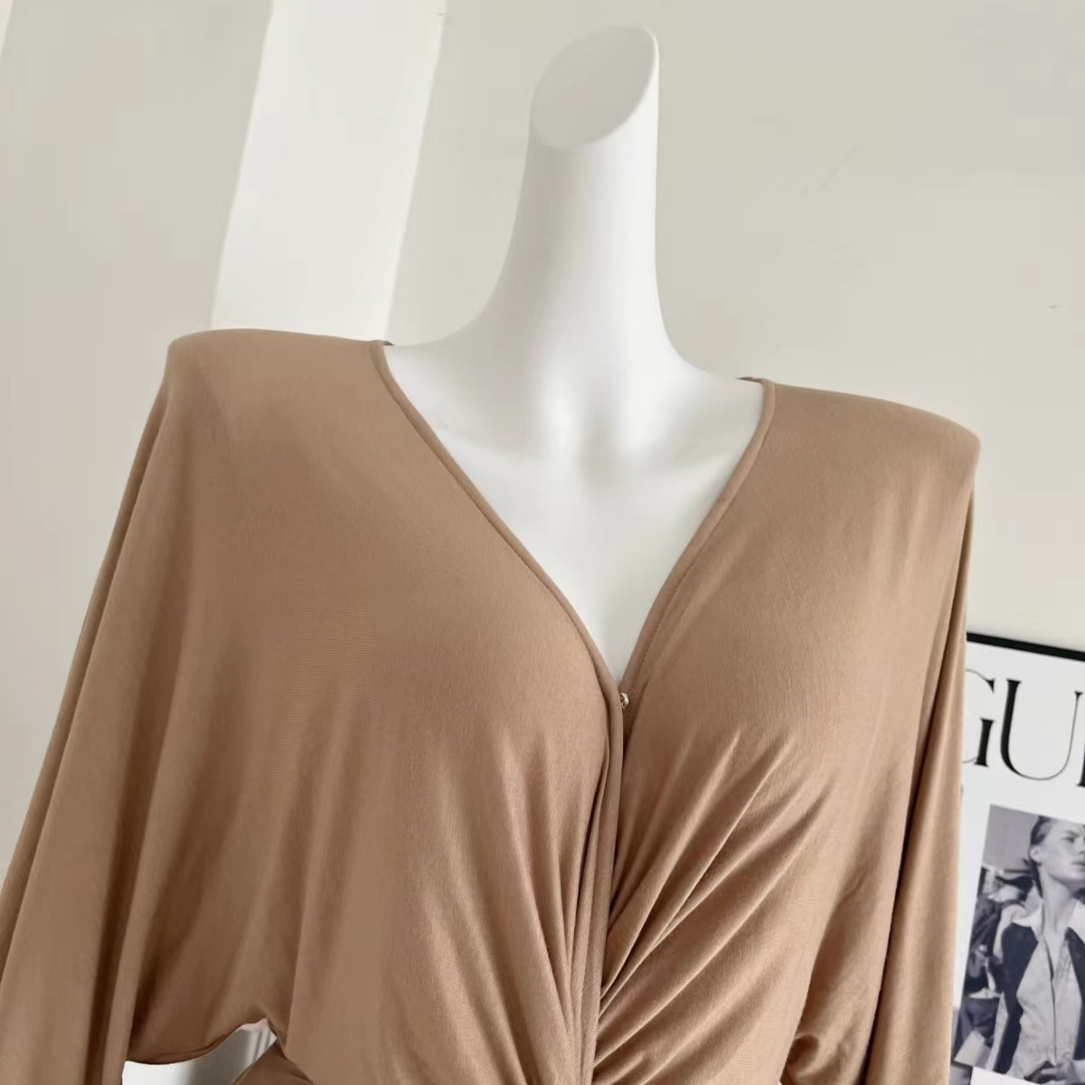 THE SWAN Light Luxury Summer Cool Lazy Long Knit Dress French Elegant - Image 4