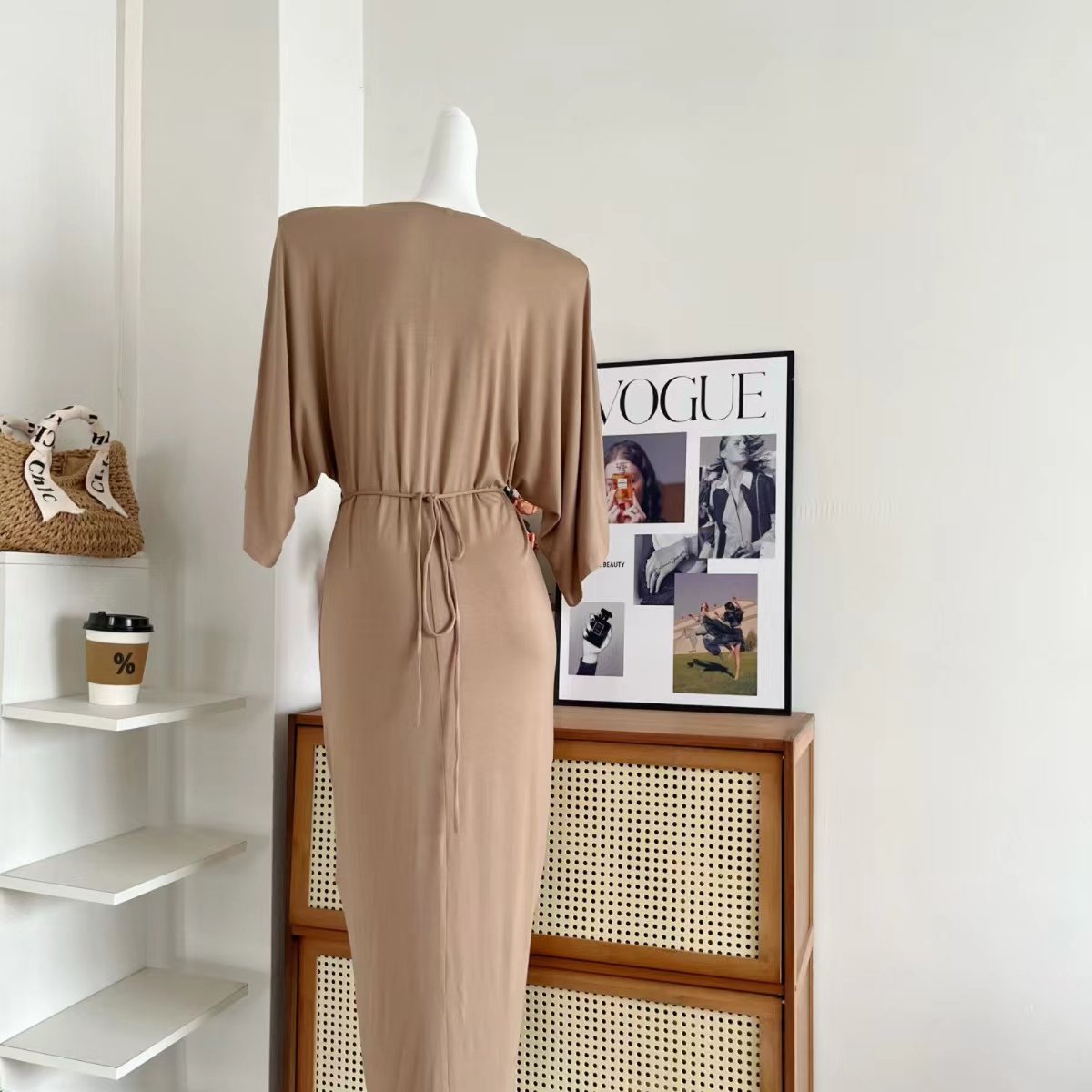 THE SWAN Light Luxury Summer Cool Lazy Long Knit Dress French Elegant - Image 5