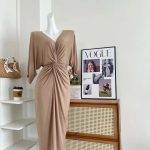 THE SWAN Light Luxury Summer Cool Lazy Long Knit Dress French Elegant