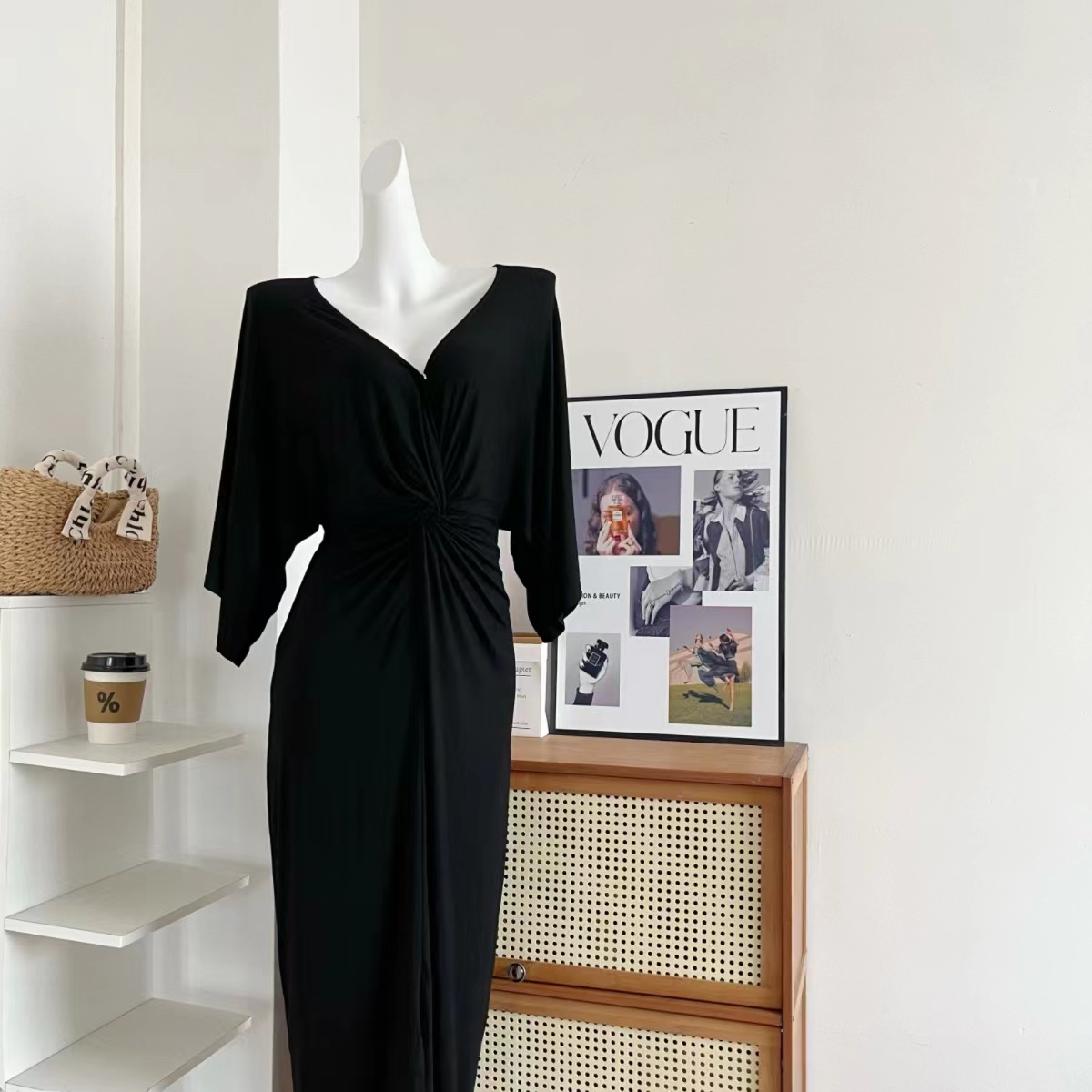 THE SWAN Light Luxury Summer Cool Lazy Long Knit Dress French Elegant - Image 3