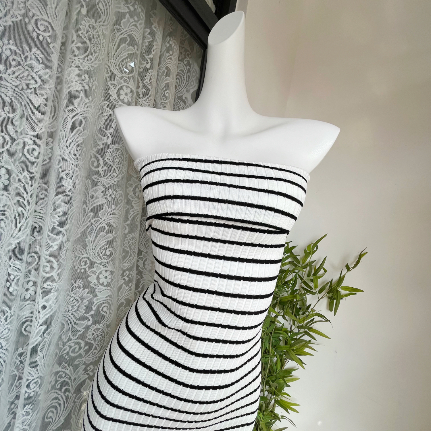 CCZEE Morning Gallery Strapless Striped Dress - Image 3