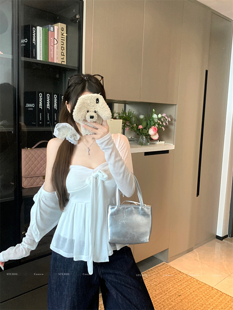 Women's White Knit Cardigan and Cami Two-Piece Set - Image 4