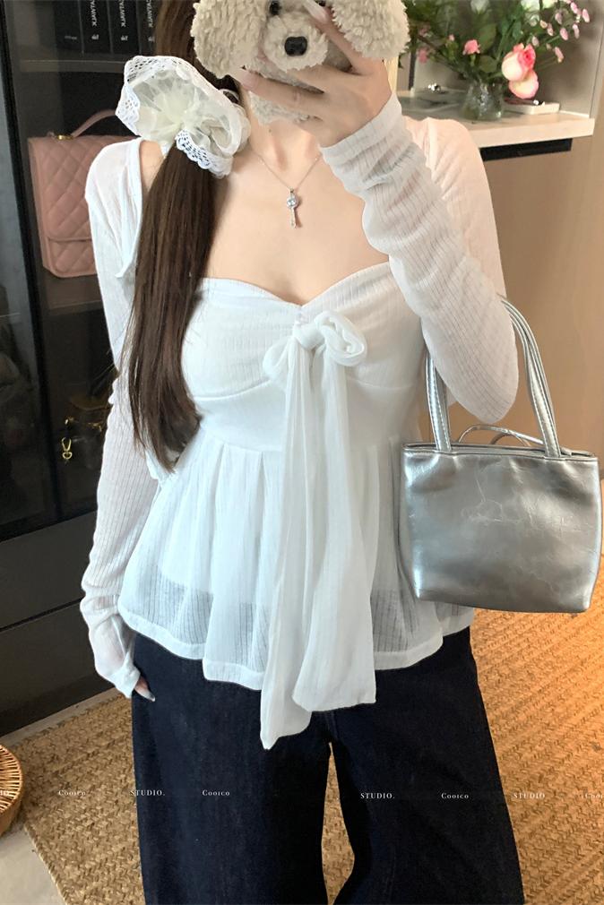 Women's White Knit Cardigan and Cami Two-Piece Set - Image 5