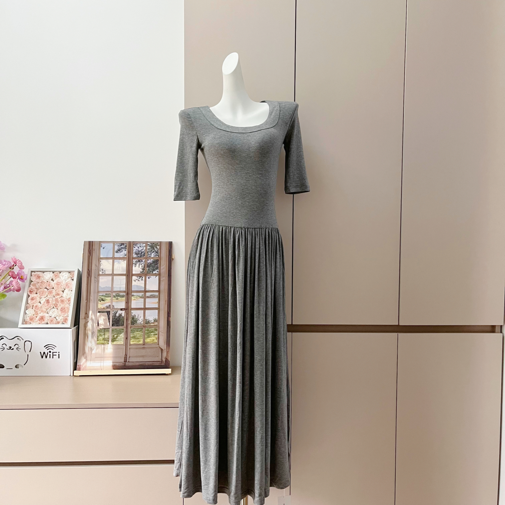 Fart Shop Ballet Style Dress Spring Trendy New Slim Long Dress Women
